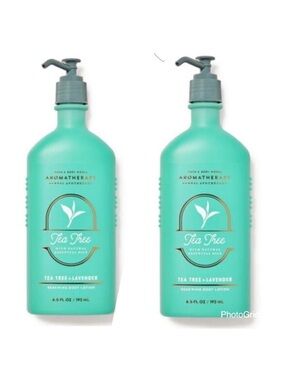 NWT 2 Pc Bath & Body Works Aromatherapy Tea Tree Lavender Body Lotion 6.5 fl oz